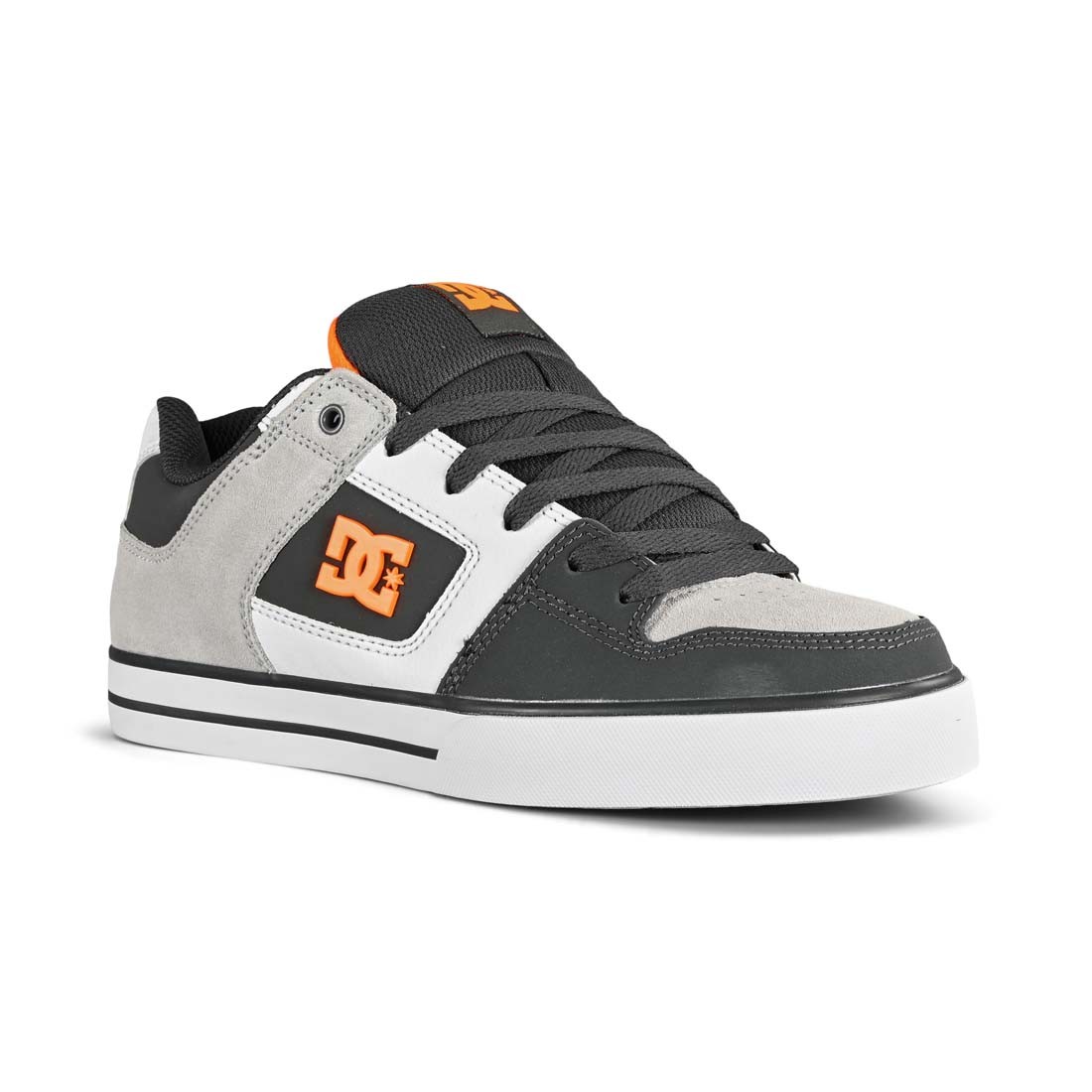 DC Pure Skate Shoes – Dark Grey/Orange