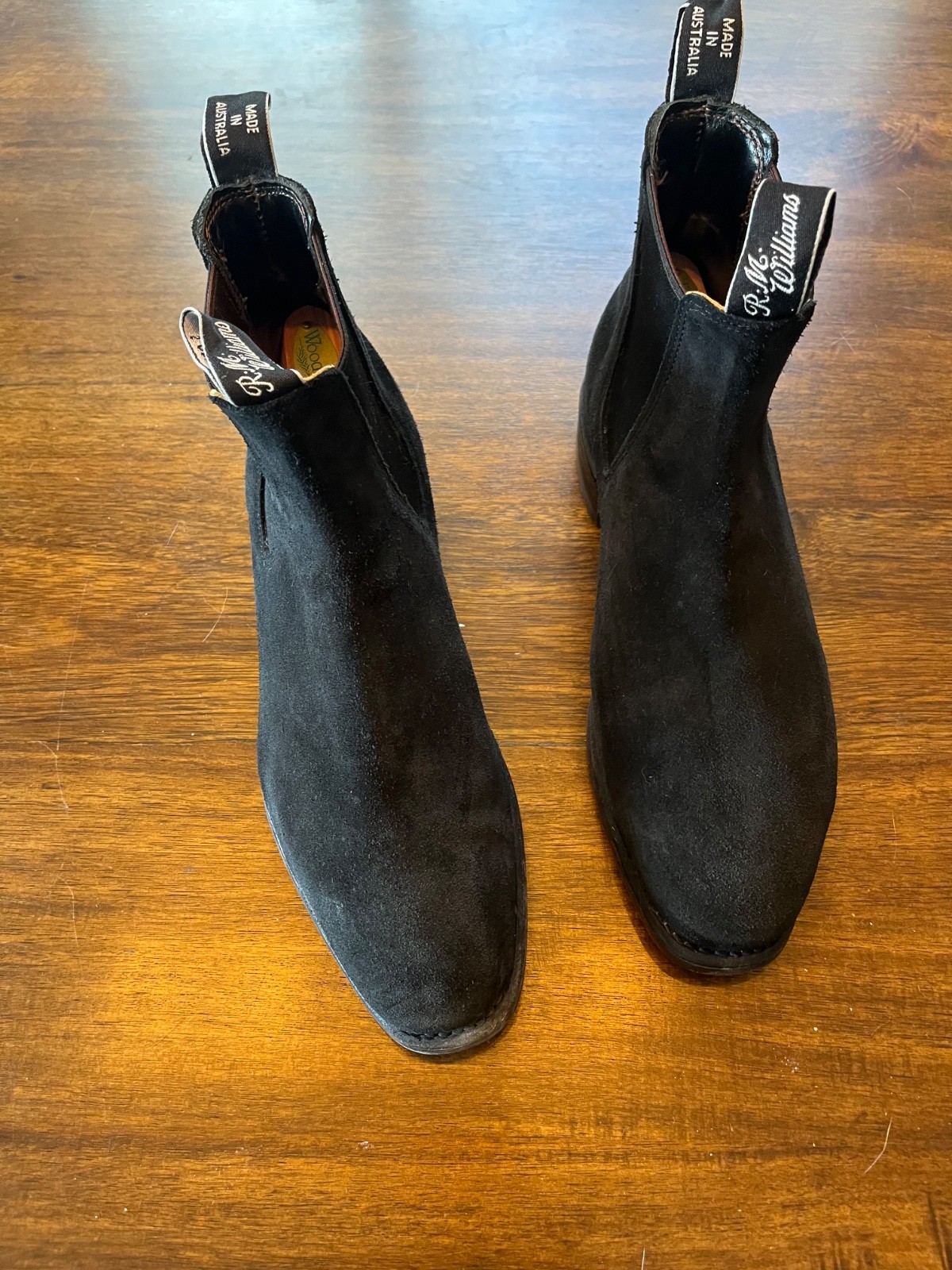 RM Williams Black Suede Craftsman Chelsea boot Sz: UK 7.5, US 8.5