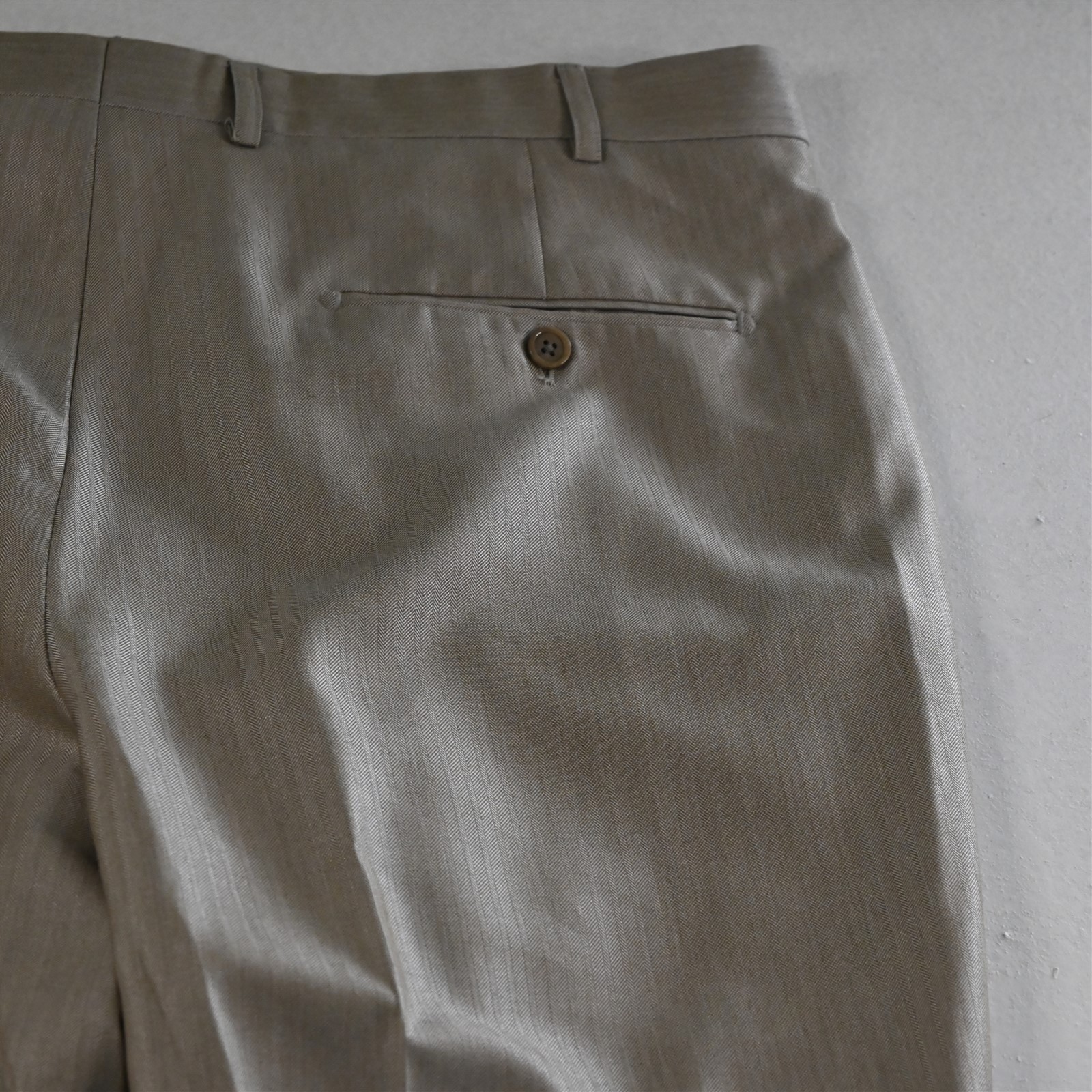 Lineage 46L 38×30 Khaki Herringbone High Performance Mens Jacket Pants Suit