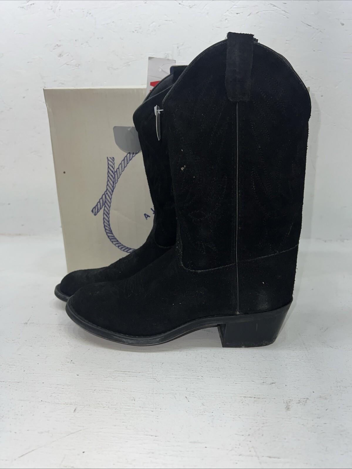 New Women’s Black A Jama Product Cowboy Boots. 5.5 5 1/2. 20-52