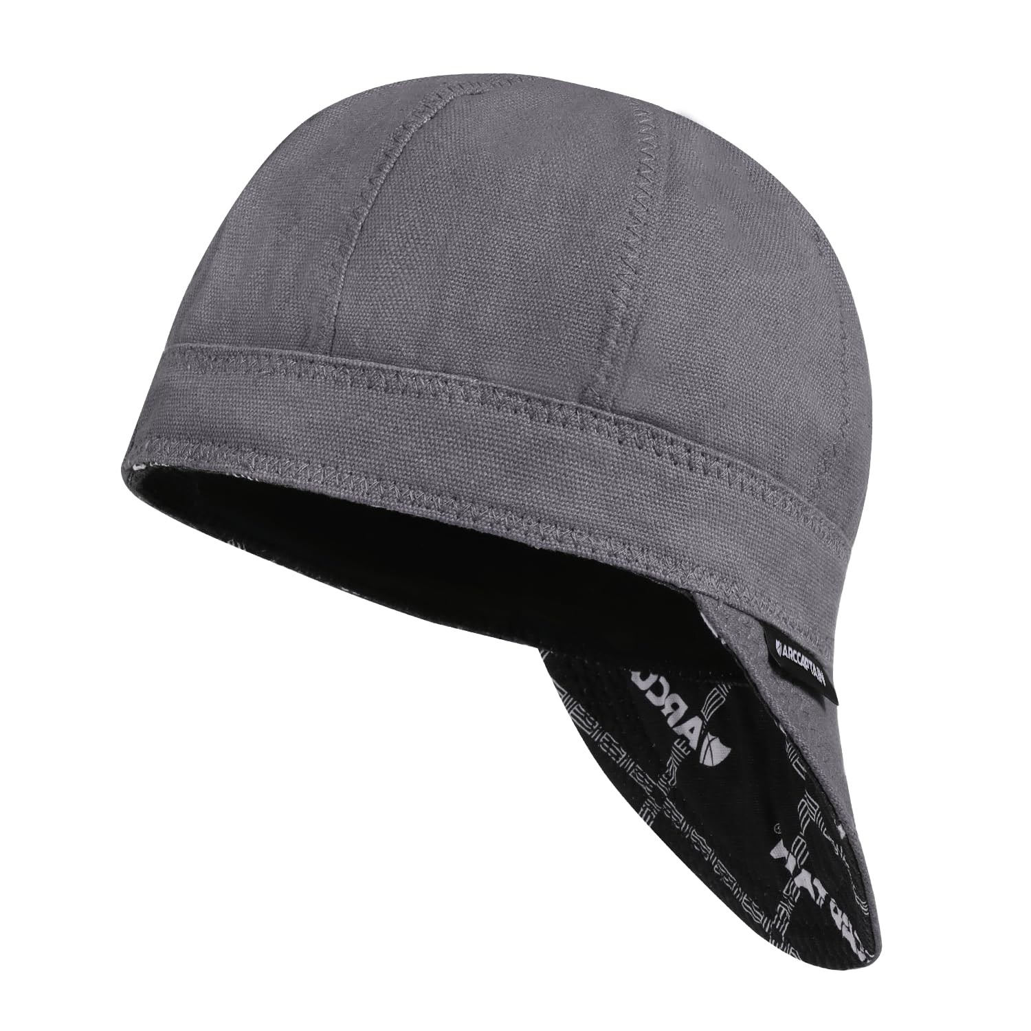 ARCCAPTAIN Reversible Welding Cap 8 Panel 10oz Fireproof Cotton Gray Unisex