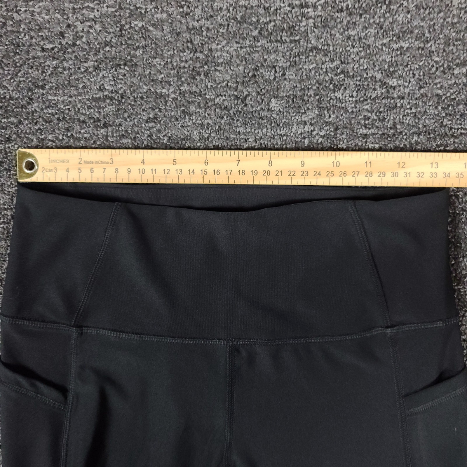 Active Queens Leggings Womens Medium Black Cropped Gym Yoga Running Workout
