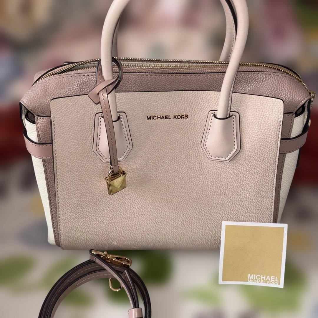 Nearly unused MICHAEL KORS pink handbag 2way