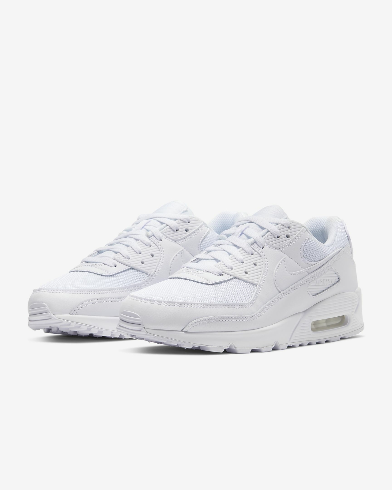 Nike Air Max 90 Triple White Wolf Grey CN8490-100 Men’s Retro OG