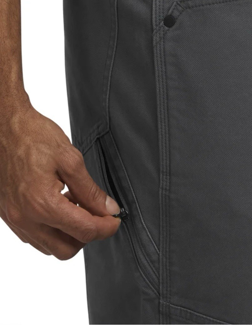 Wrangler Men’s Utility Pant Regular Fit Stretch Canvas Gray Size 40×32