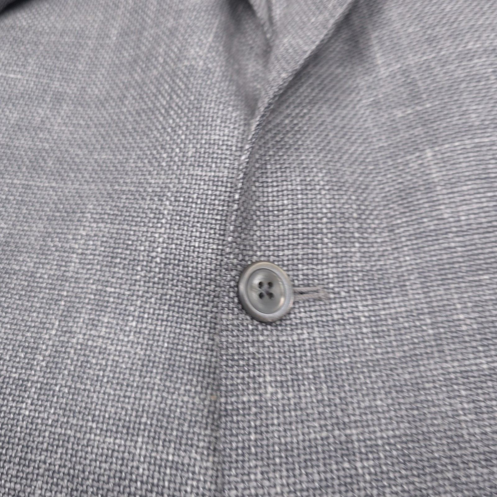 $648 Hart Schaffner Marx Gray Hopsack Sport Coat Blazer Jacket Mens Size 40R