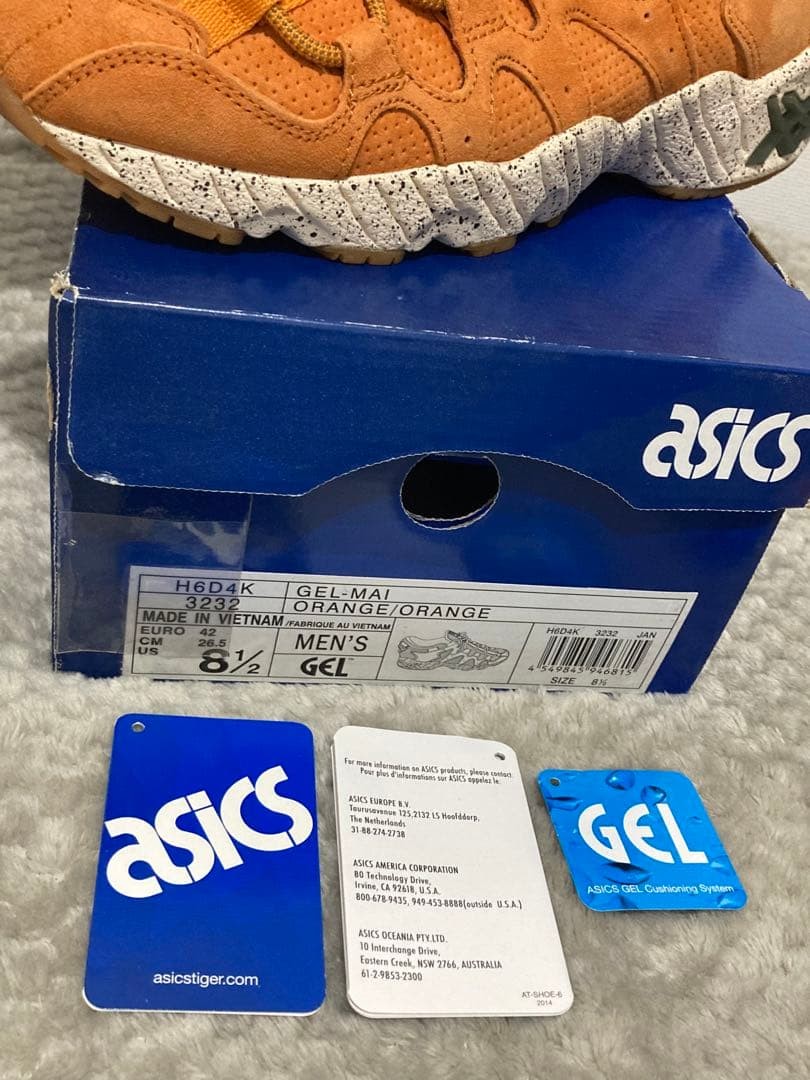 KITH Ronnie Fieg × Asics Gel-Mai Militia H6D4K ORANGE 26.5cm US8.5