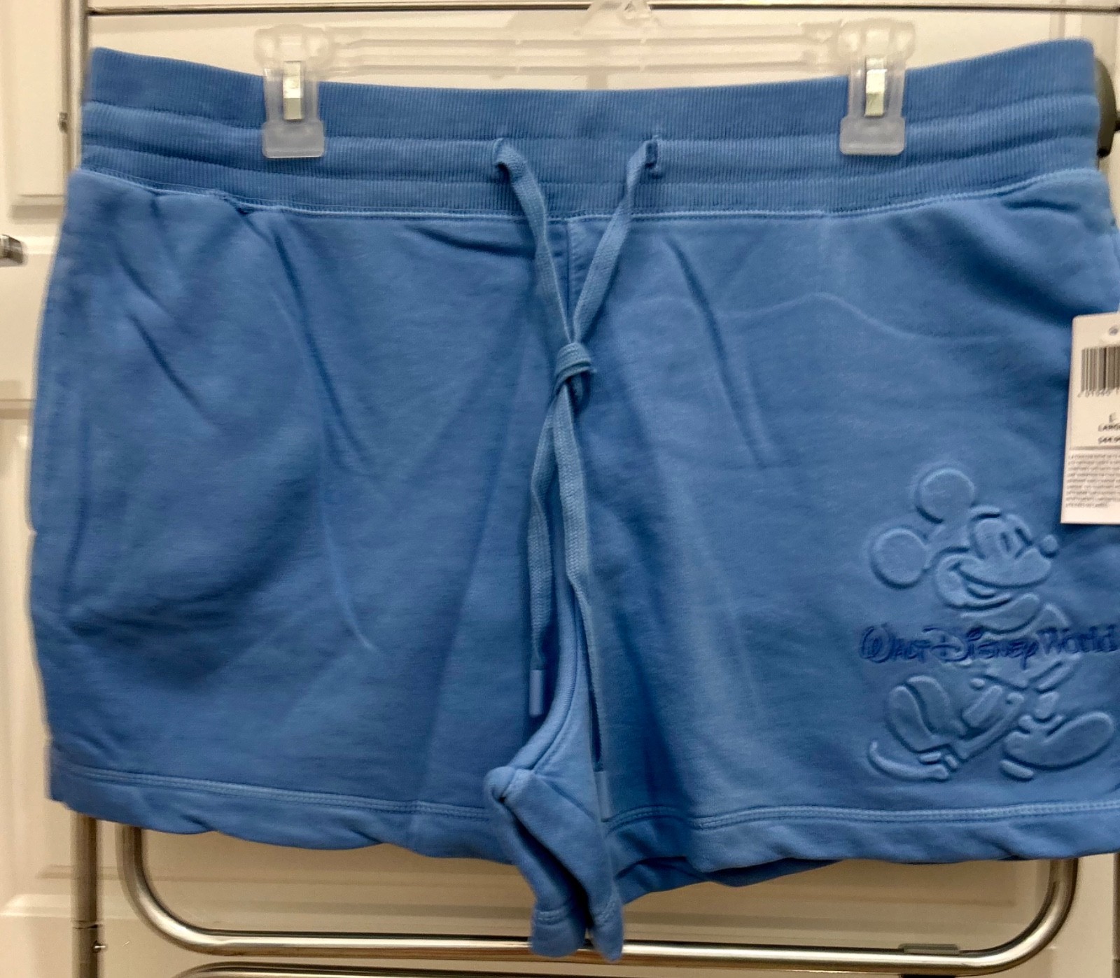 Disney Parks Blue Embossed Mickey Mouse Walt Disney World Shorts NWT Large