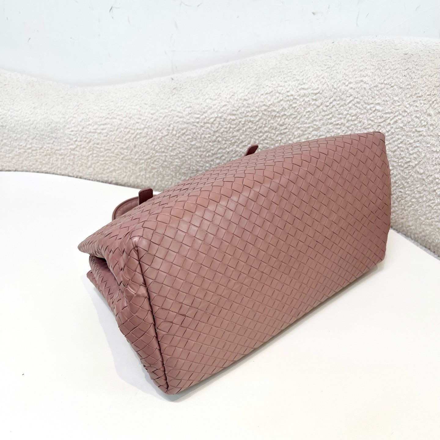 Bottega Veneta Pre-Owned Authentic Satchel Pink 38×26×19cm
