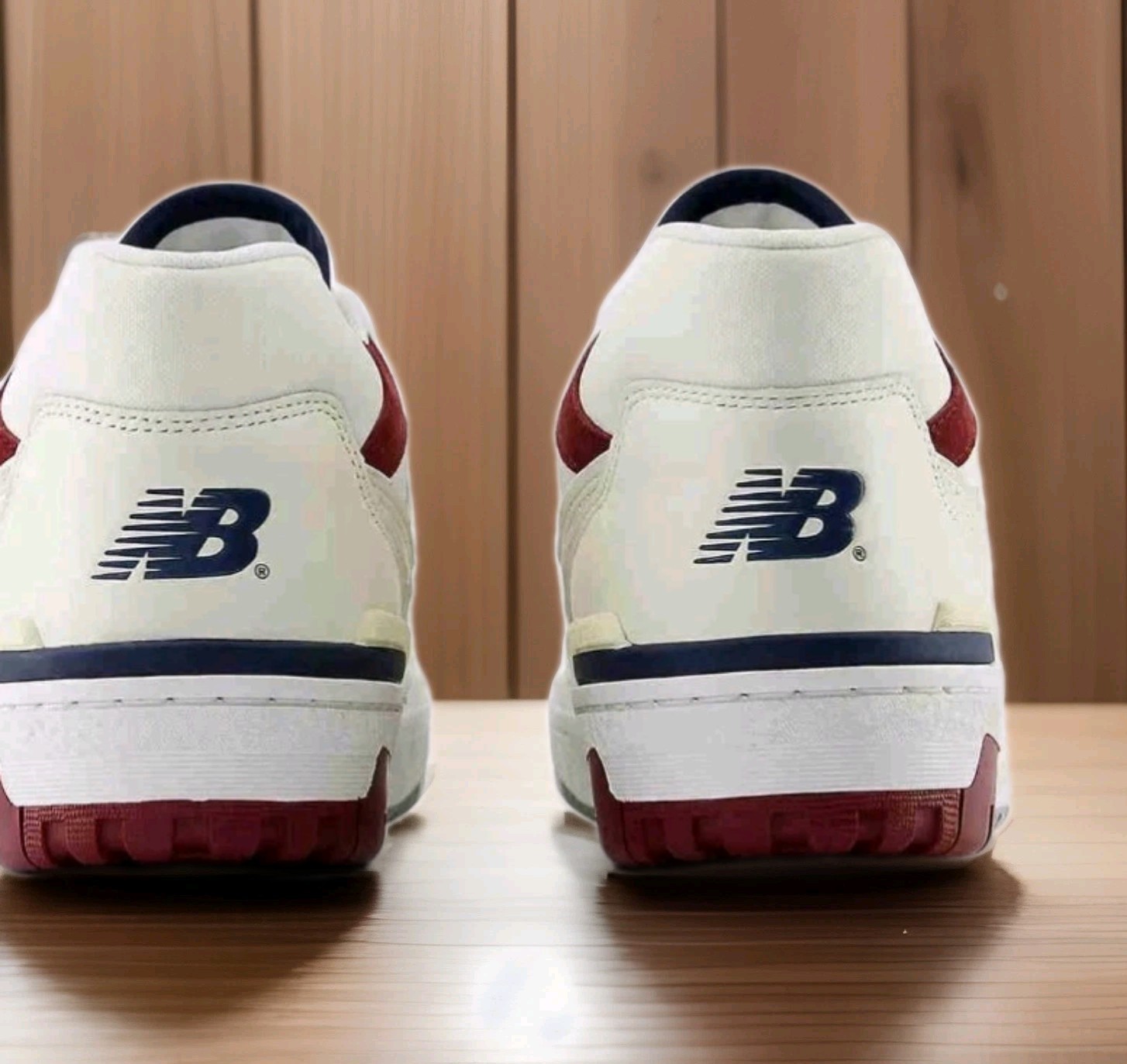 Mens New Balance 550 Suede Toe Pack -white Burgundy Navy BB550VRC Sz 9.5