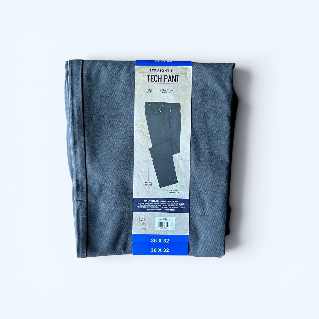 Weatherproof Vintage Men’s Tech Pant Gray Size 36×32