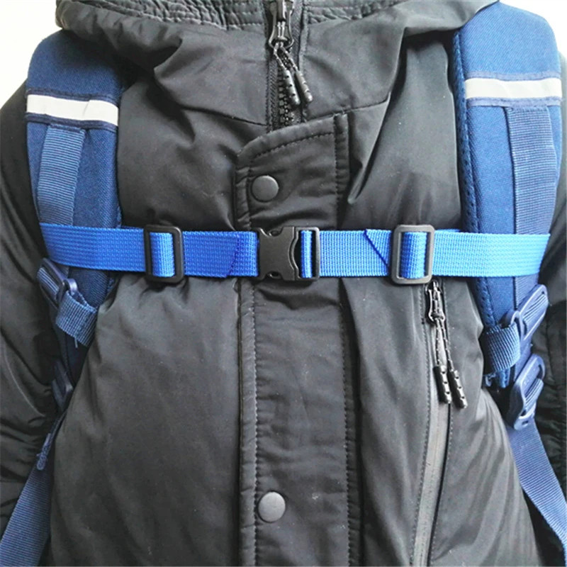 Backpack Chest Bag Strap Harness Adjustable Shoulder Strap for Bag Outdoor Campi