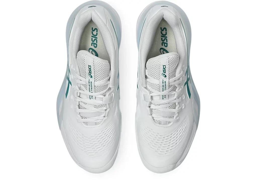 Asics Gel-Resolution 10 White Pitch Green All Court 1042A279-103 Women’s US4.5-1