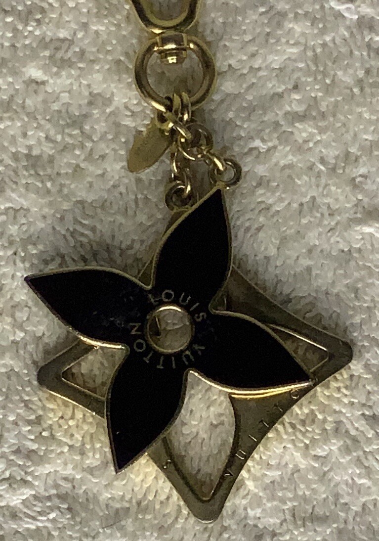 Louis Vuitton Portocre Puzzle Charm Keychain in Goldtone Metal (5.1in)