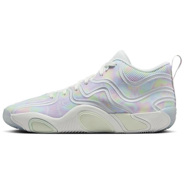 Jordan HF3087-103 Pastel Iridescent Mesh Mid Sneakers Unisex White Cushion Nike