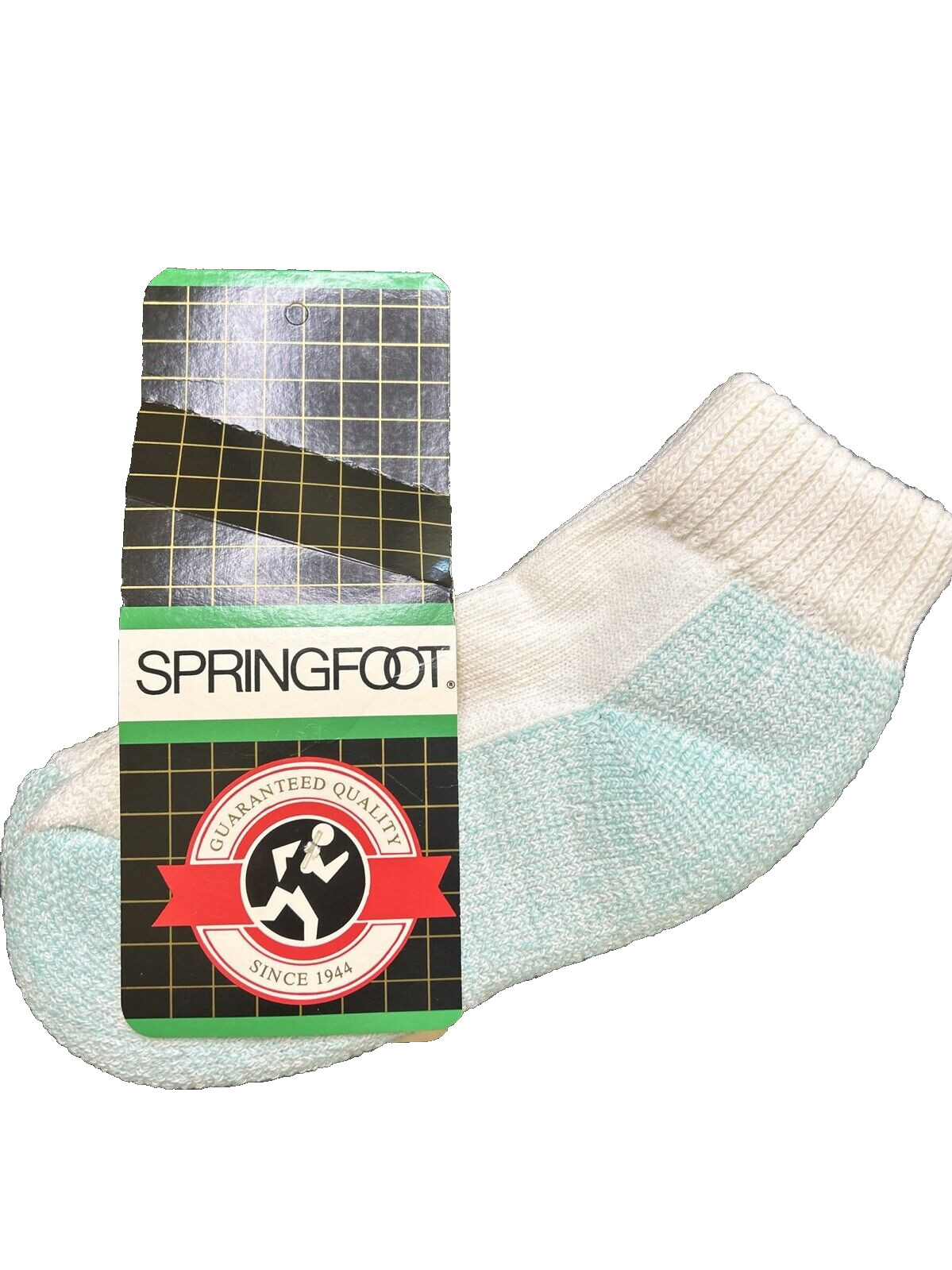 VTG Socks Acrylic Springfoot 9-11 NOS 90s Running Cushioned Quarter USA Low Cut.