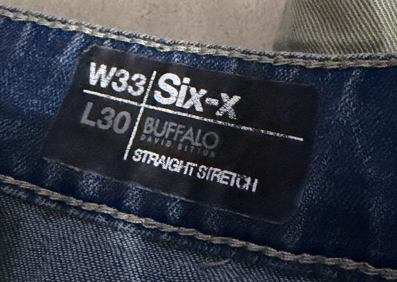 Lot of 5 Buffalo David Bitton Jeans Mens 34×30 33×30