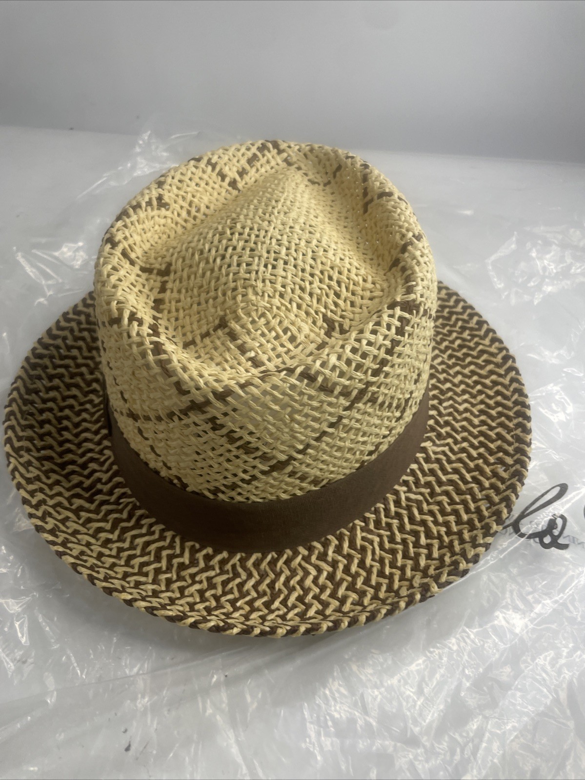 Bruno Capelo Enrico Collection Fedora. Brown/Tan. Size M. FREE SHIPPING