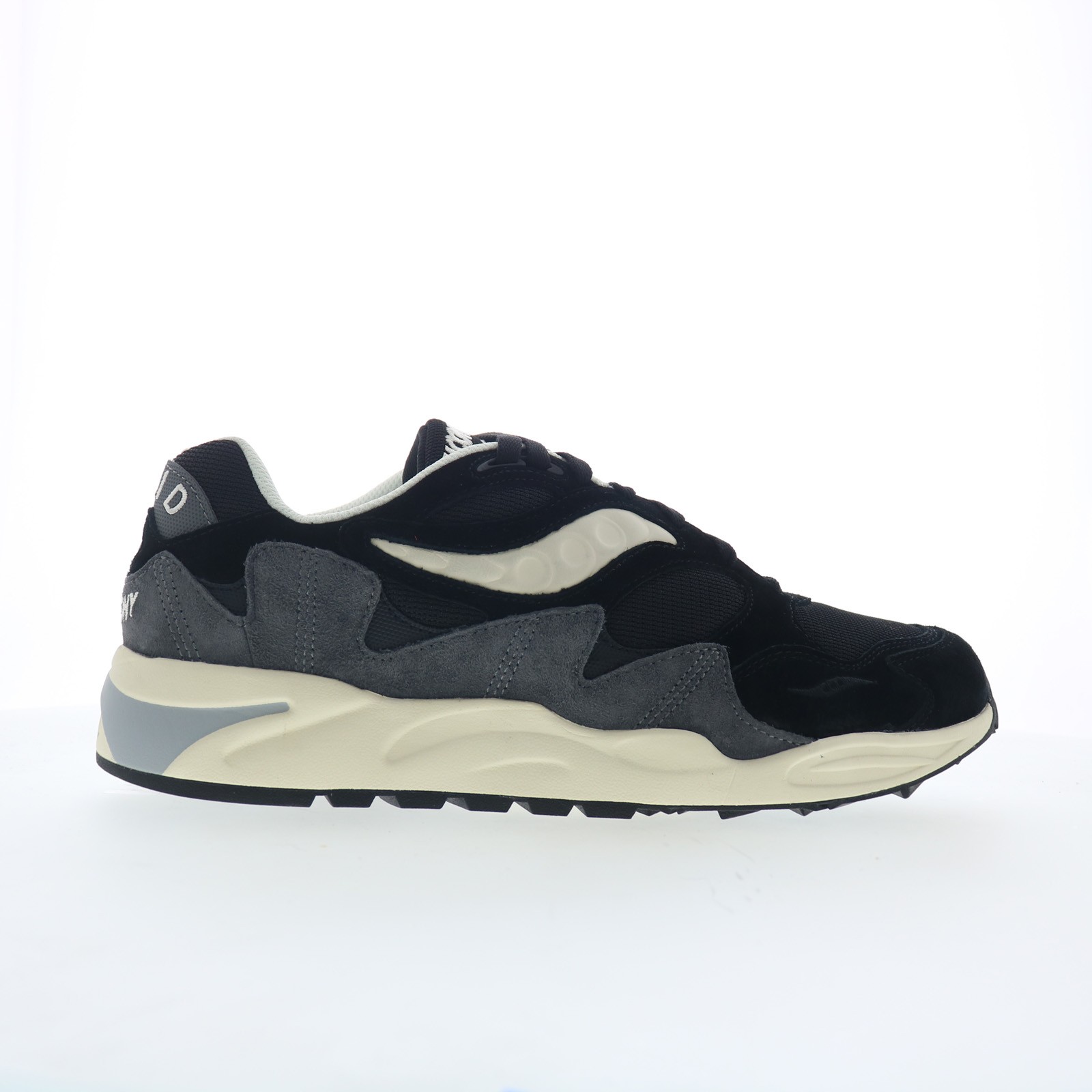 Saucony Grid Shadow 2 S70772-4 Mens Black Suede Lifestyle Sneakers Shoes