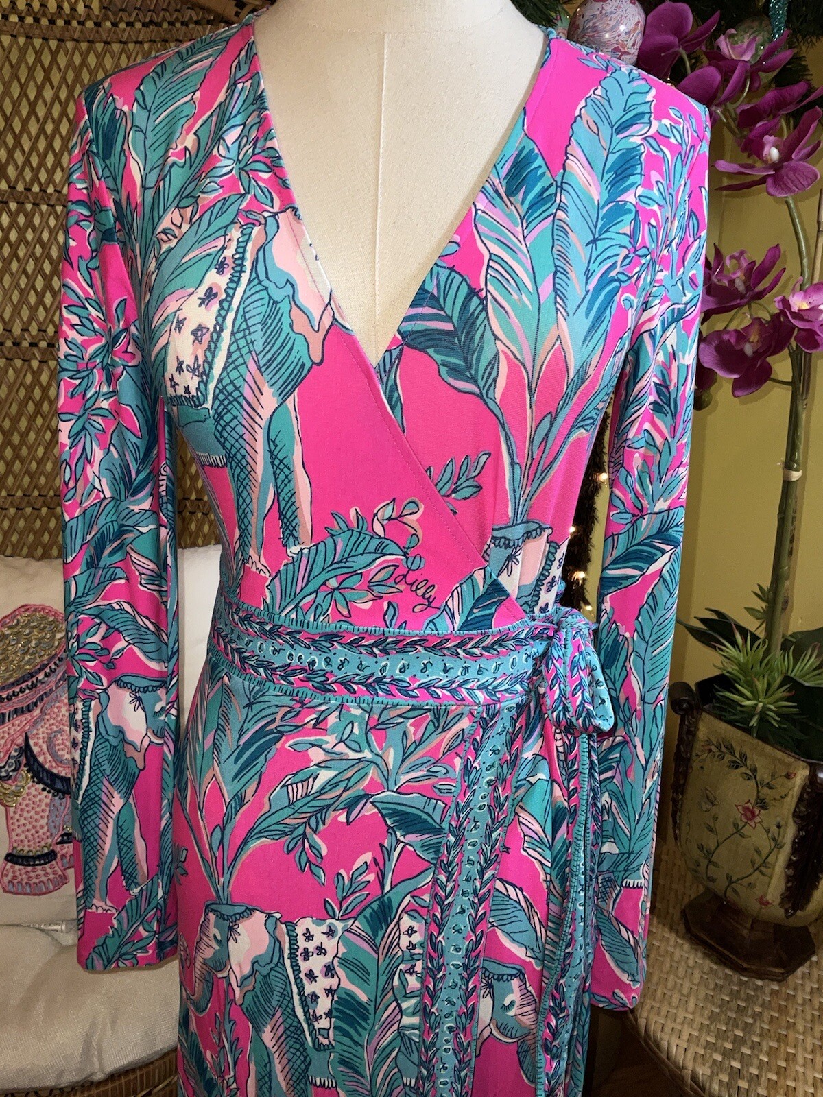 Lilly Pulitzer NWT Marseilles Wrap Maxi Talk Story to Me 🦄 Size XXS,M