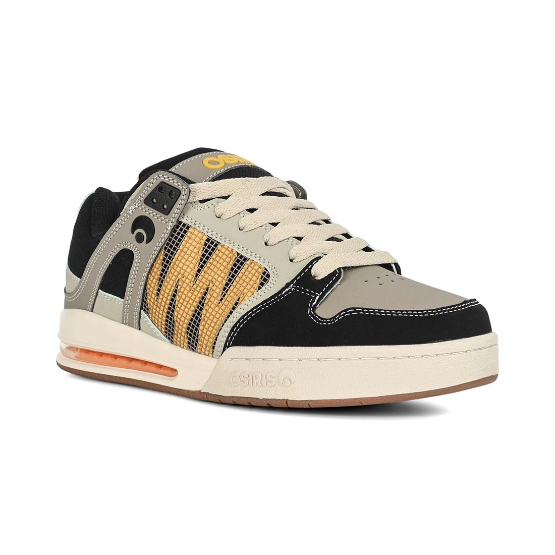 Osiris Pixel Skate Shoes – Black/Yellow/Grey