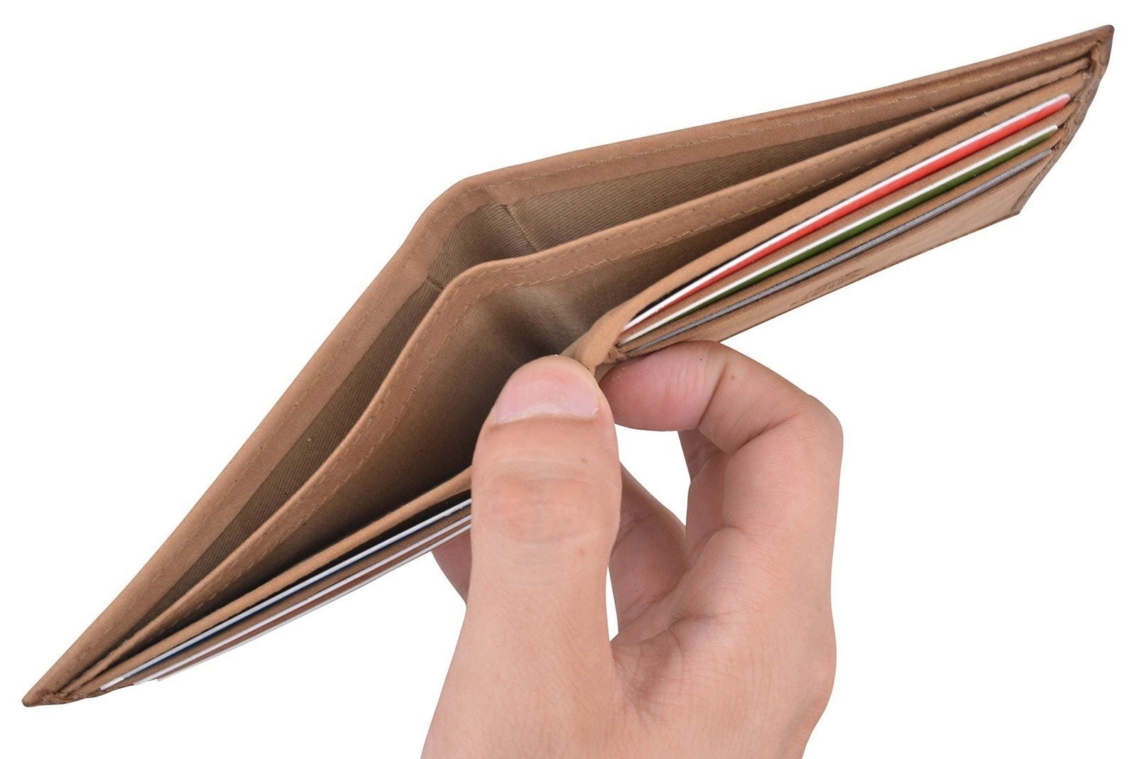 CAZORO Slim Wallet for Men Bifold Genuine Leather RFID Blocking Minimalist…