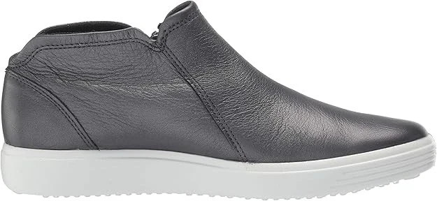 ECCO Soft 7 Women’s Black Nubuck Zip Bootie Dark Shadow Metallic 40 9-9.5 New