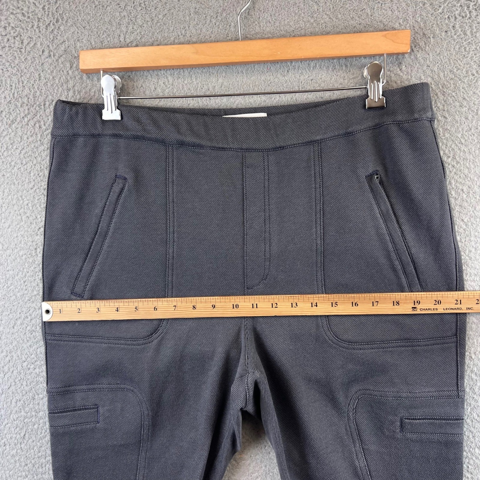 Anthropologie Women’s XL Pull on Pants Cargo Cotton Polyester Elastane