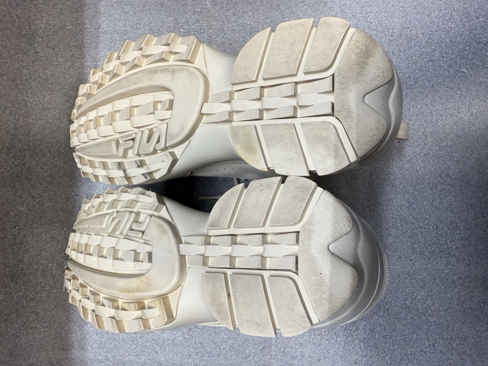 Fila Disruptor II Platform Wedge White Size 8 UK6.5 Women’s, Pre-Owned