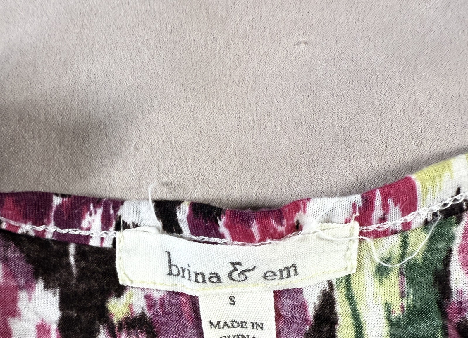 Brina & Em Womens Sleeveless Ruffle Tank Racerback Top Multicolor Size S