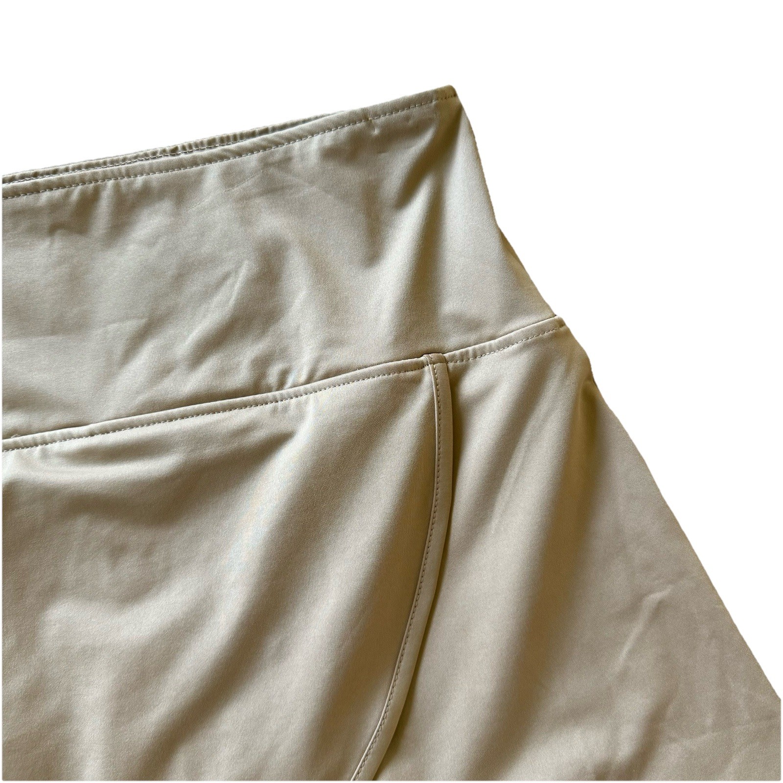 Ana Clare Active Morgan Skort Khaki Faux Wrap Pull On Pocket Size XS – NWT