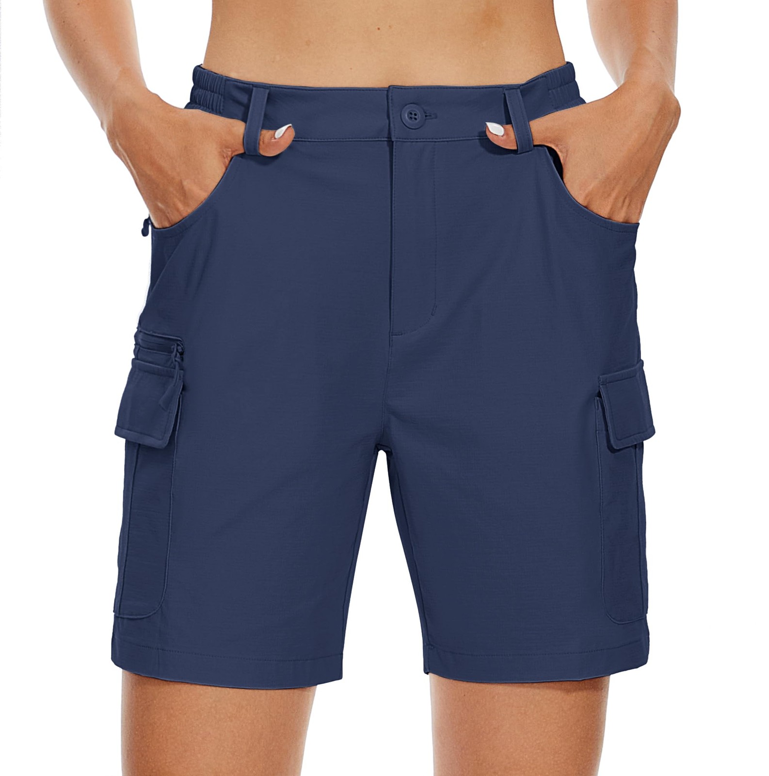 Womens 7″ Hiking Shorts 6 Pocket Lightweight Golf Quick Dry Outdoor Casual Short