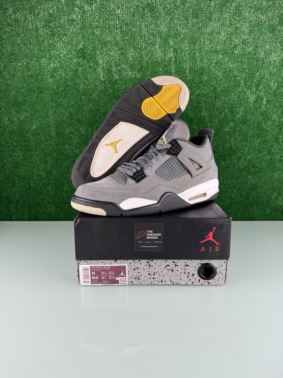 Size 14 – Jordan 4 Retro Low Cool Grey CLEAN