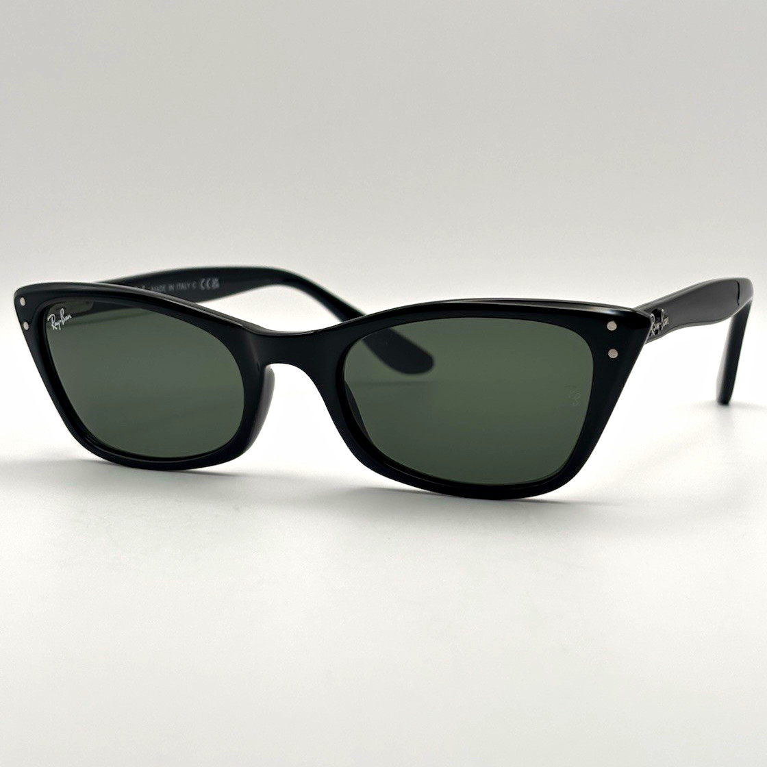 Ray-Ban RB2299 Lady Burbank Cat Eye Women’s Sunglasses Black/Green 140mm