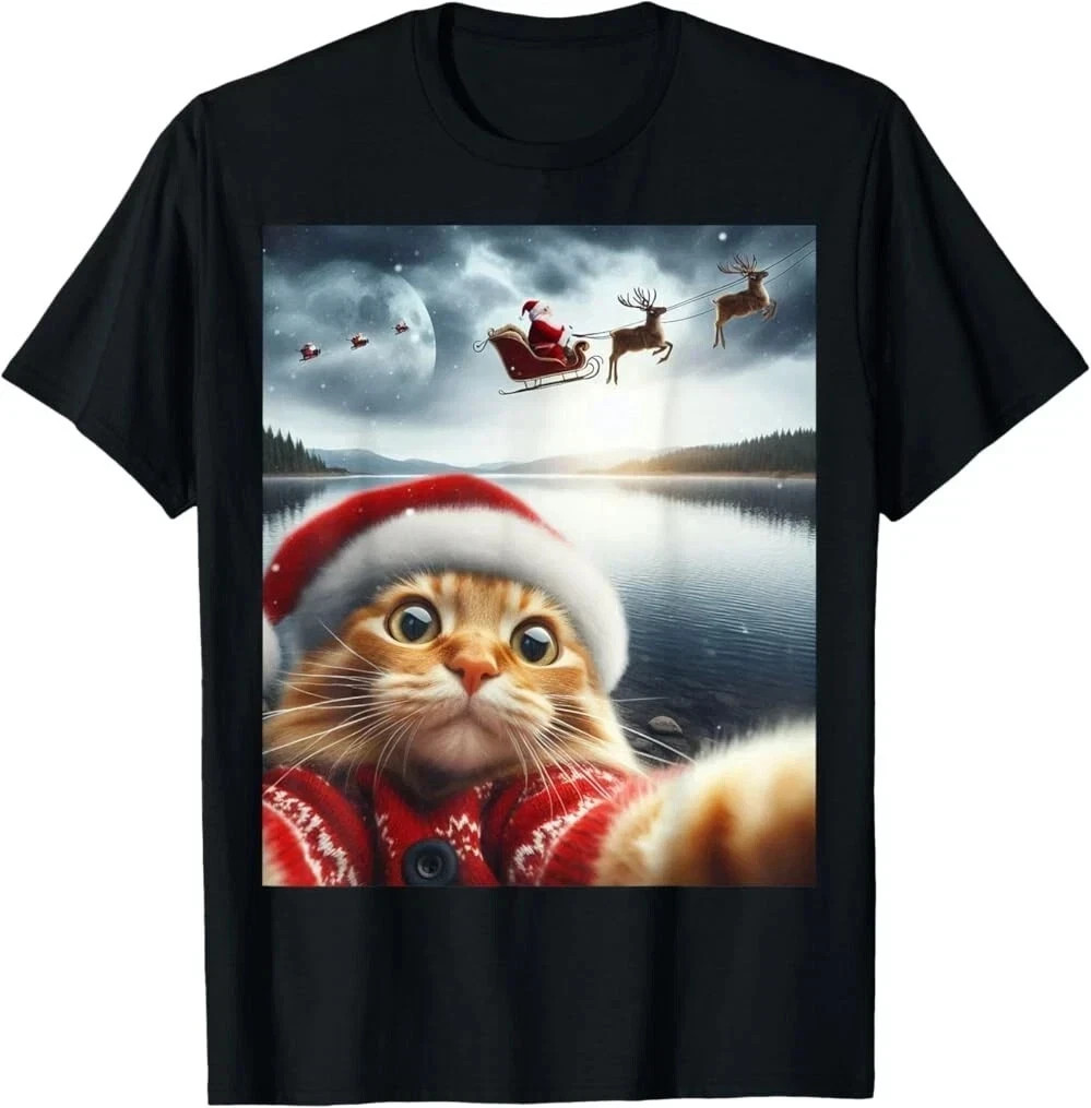 2Shirt Frenchie Buddies ( size 3XL, back ) and Christmas Cat ( size M, front )