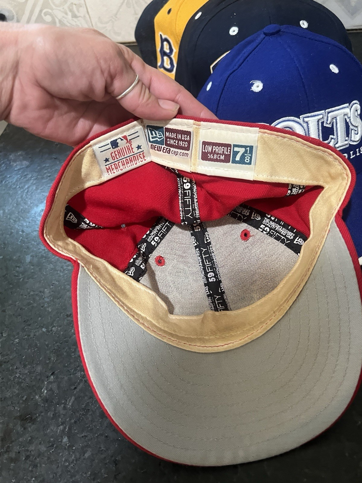 Lot 7 Sports Caps / Hat Collectible