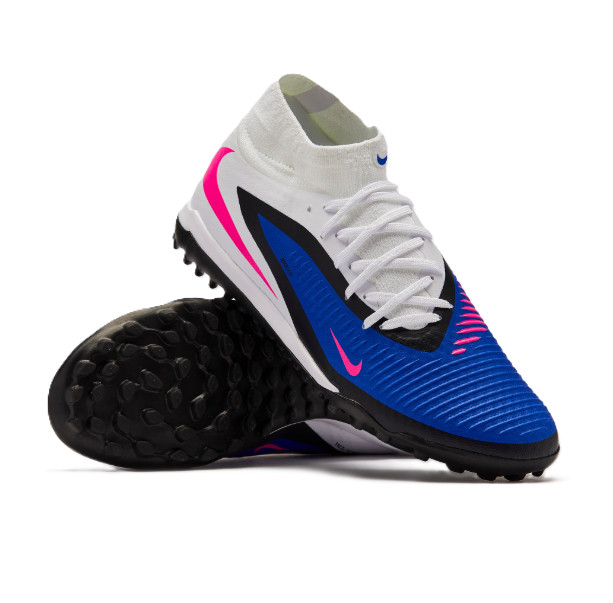 Nike Men’s Phantom 6 High Academy TF Soccer Racer Blue/White/Pink HQ2277-446 K