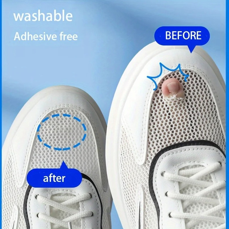 6pcs Shoe Repair Patches Self Adhesive Anti Wear Heel Insole Protectors – NEW