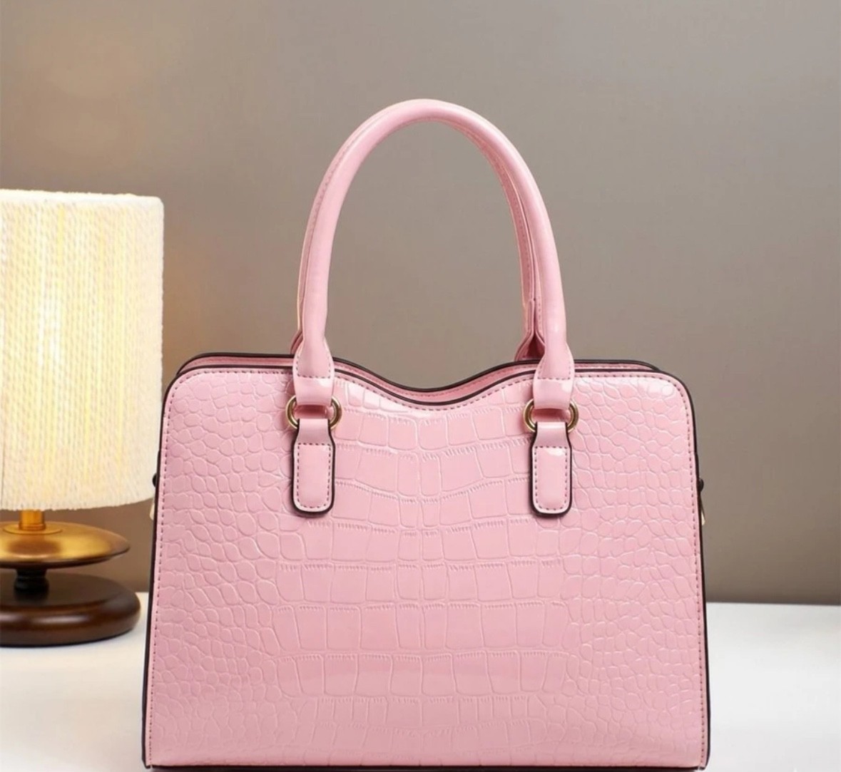 Women’s Luxury PU Leather Bow Tote Handbag 2Pc Satchel Shoulder Bag Wallet