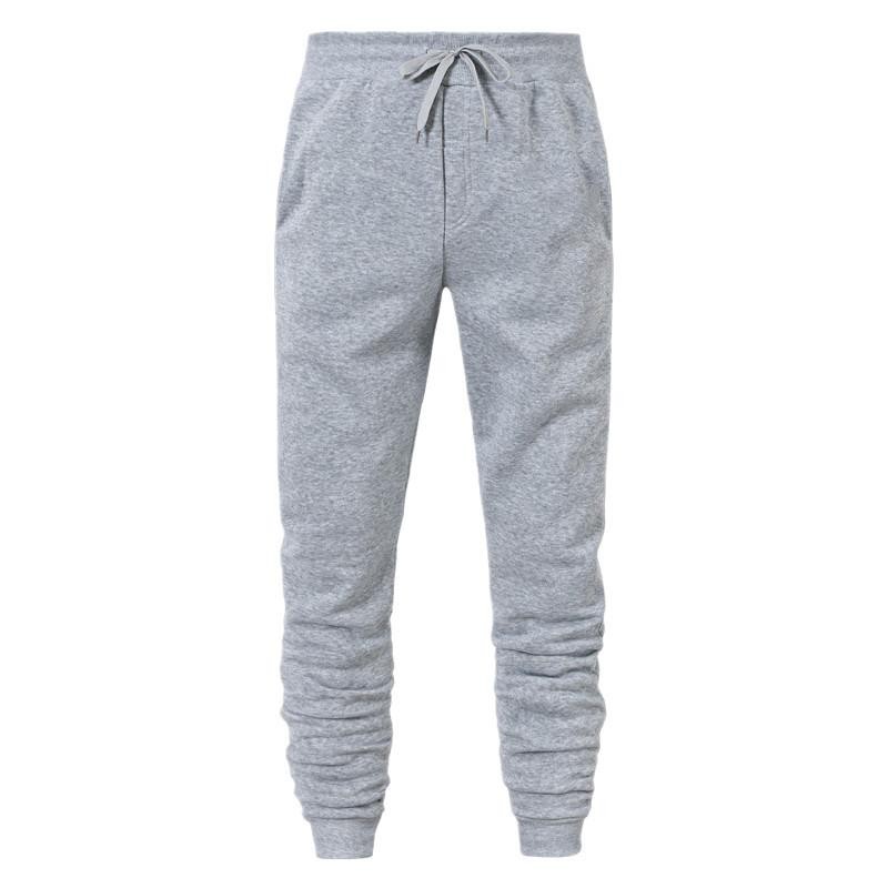 Men’s Casual Pants Autumn Winter Fleece Sweatpants Men Running Jogger Sports