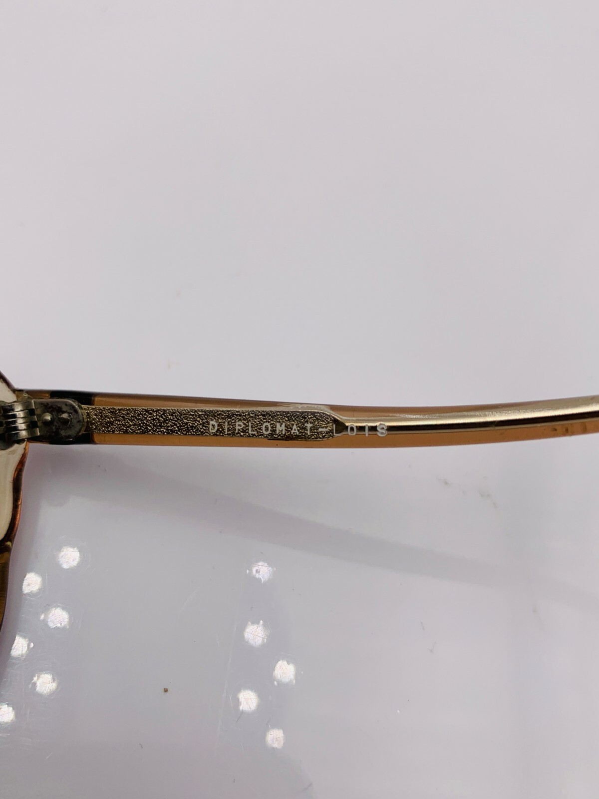 Vintage Diplomat 8601 Brown Translucent Oval Sunglasses Hong Kong FRAMES ONLY