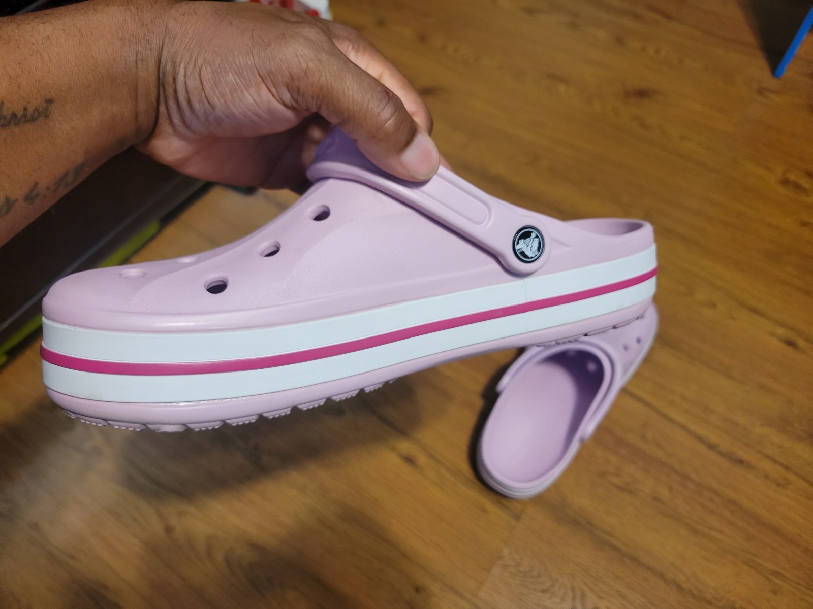Crocs Bayaband Men’s Size 11 Pink Pre-Owned