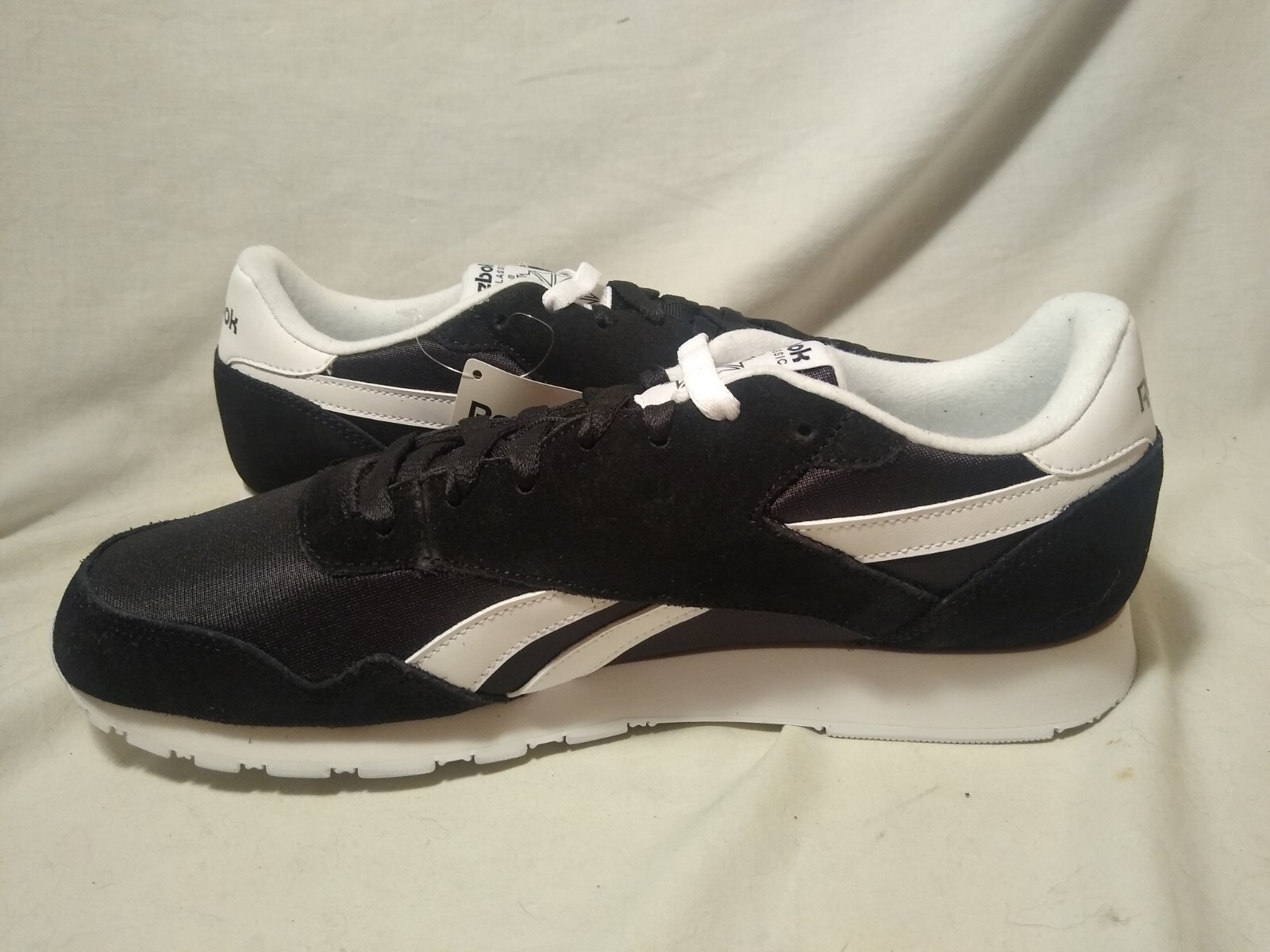 M-11 Reebok Royal Nylon Classic OG Black White Ying Yang New w/o Box BD1553 2019