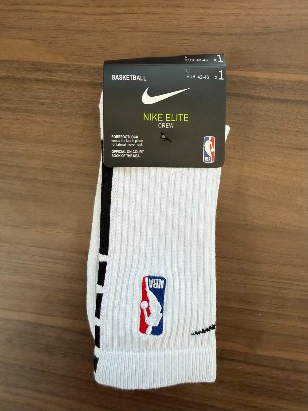 Nike Elite NBA Crew Socks 1 pair , Dri-FIT Technology, Size Large, Many Colors
