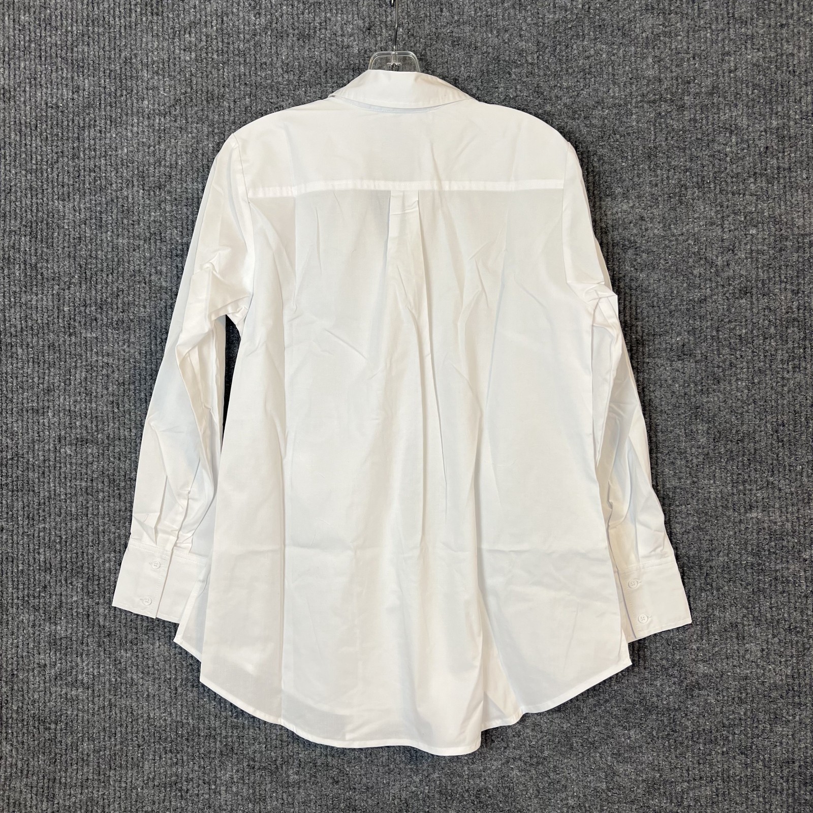 Studio Park x Leah Williams Woven Collared Wrap Shirt Womens Size Small White