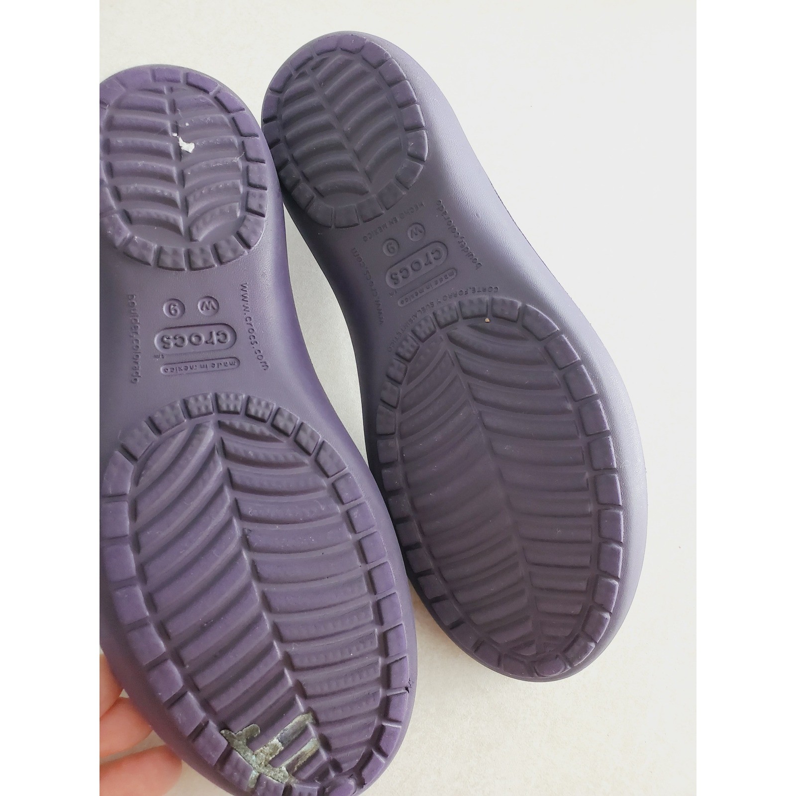 Crocs Kadee Flat Purple Slip On Comfort Casual Walking Shoes Women 9
