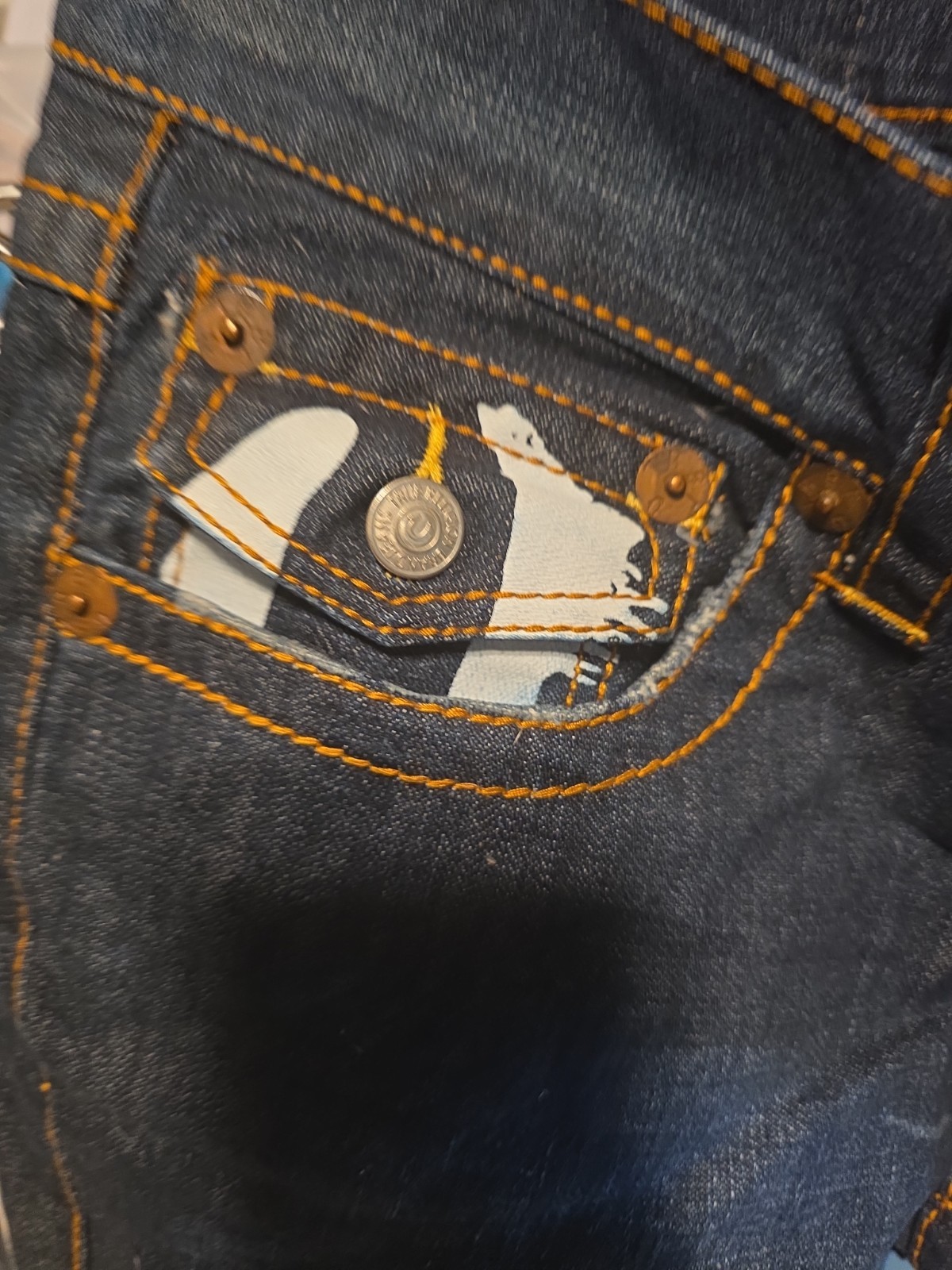 True Religion Men’s Horse Shoe Logo Pocket Jeans New With Tags