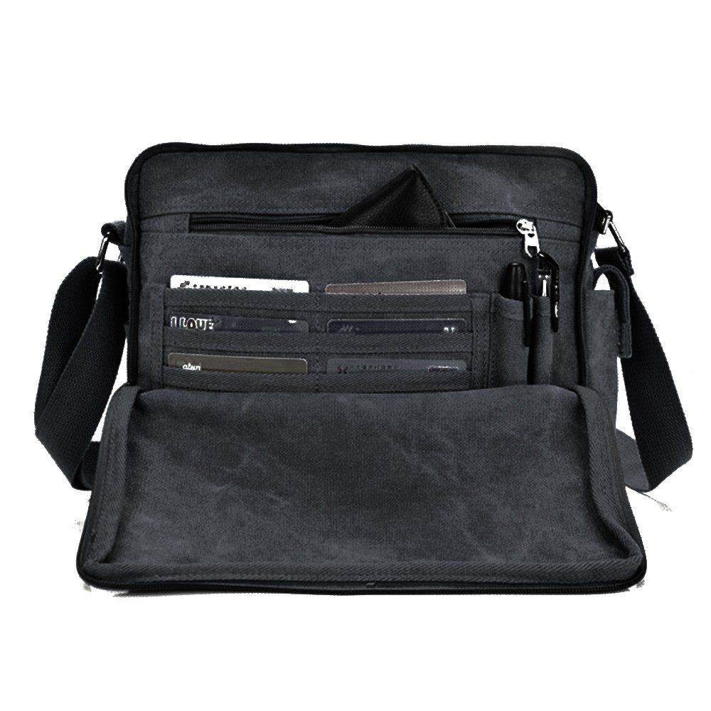 Vintage Men’s Canvas Messenger Shoulder Bag Crossbody School Book Bags Satchel