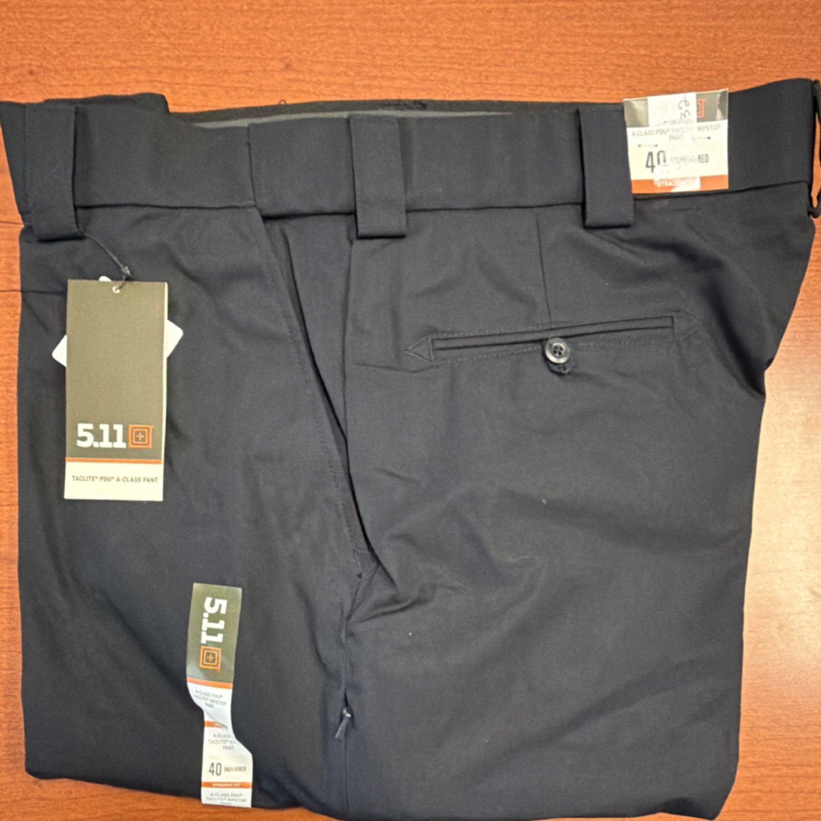 5.11 Men’s A-Class PDU Taclite Ripstop Pants Midnight Navy Size 40×32
