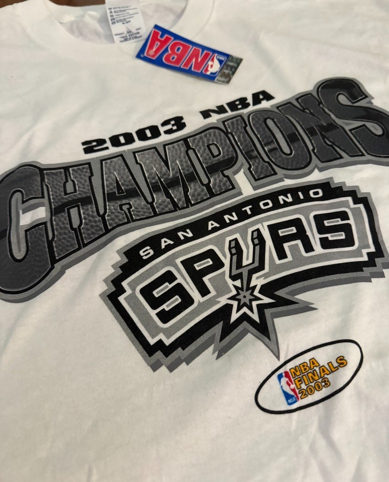 VTG 2003 San Antonio Spurs NBA Champions NEW T-Shirt Finals Delta XXL 2XL NWT